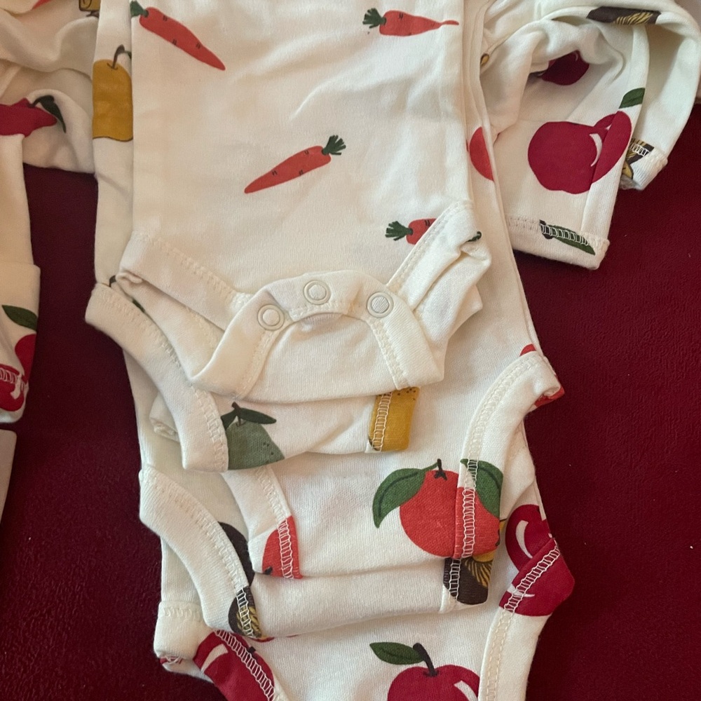 Touched by Nature Organic Cotton Preemie Bodysuits NWT - Picture 4 of 5